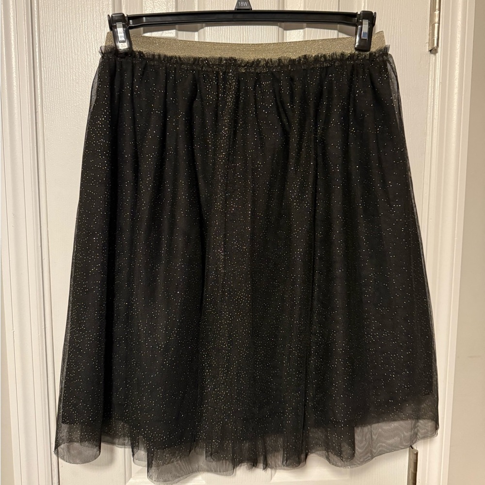 Sparkly Black Tulle Skirt